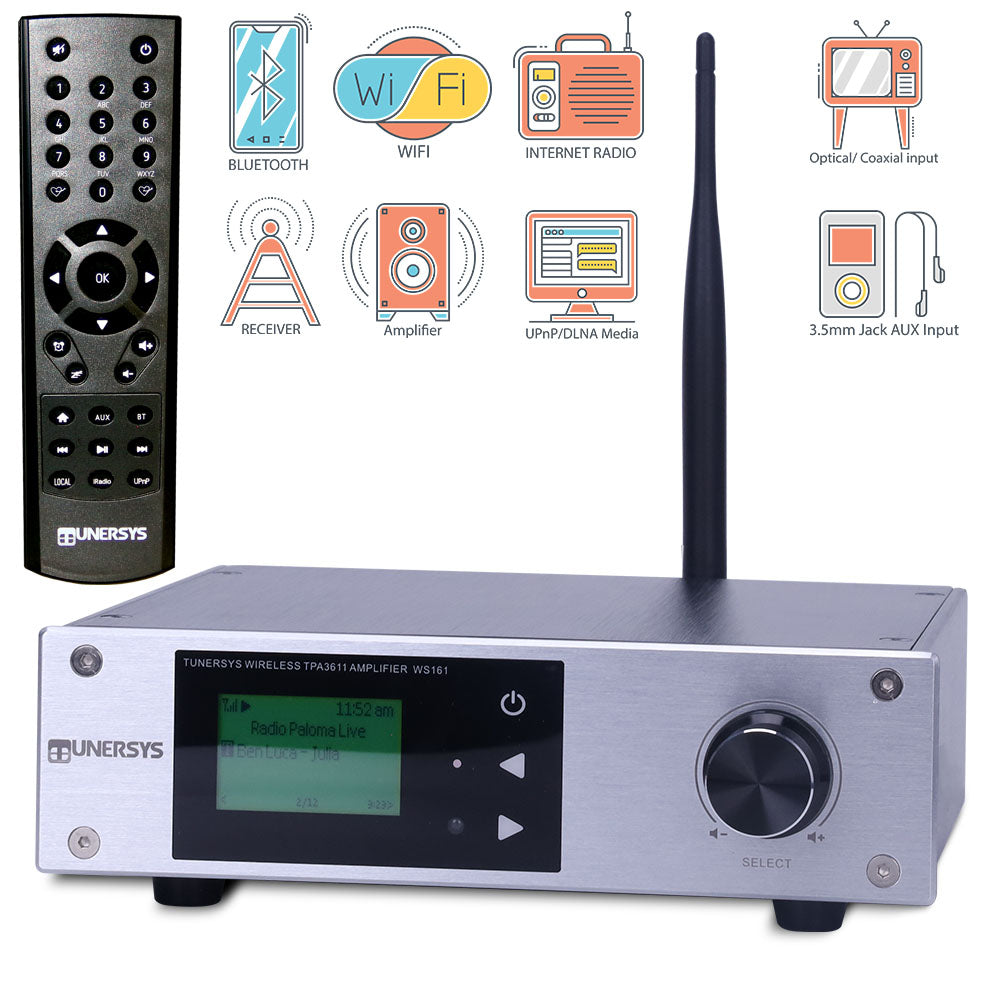 WiFi Integrated Amplifier | HiFi Internet Radio Tuner – TUNERSYS