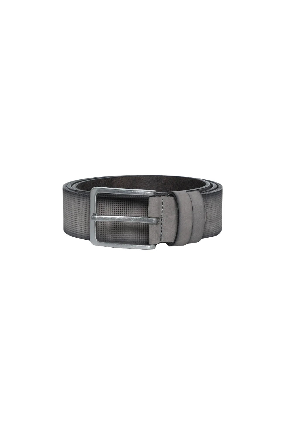 Casual Grey Belt With Square Buckle