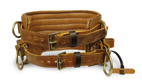Vintage LINEMAN’S BELT Leather Lineman Tool Belt Adjustable Strap 36 - 44