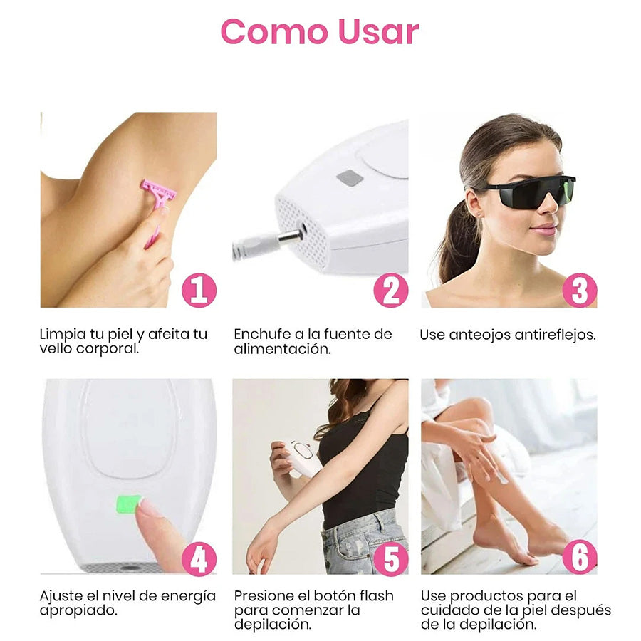 Depiladora Láser Inalámbrica IPL