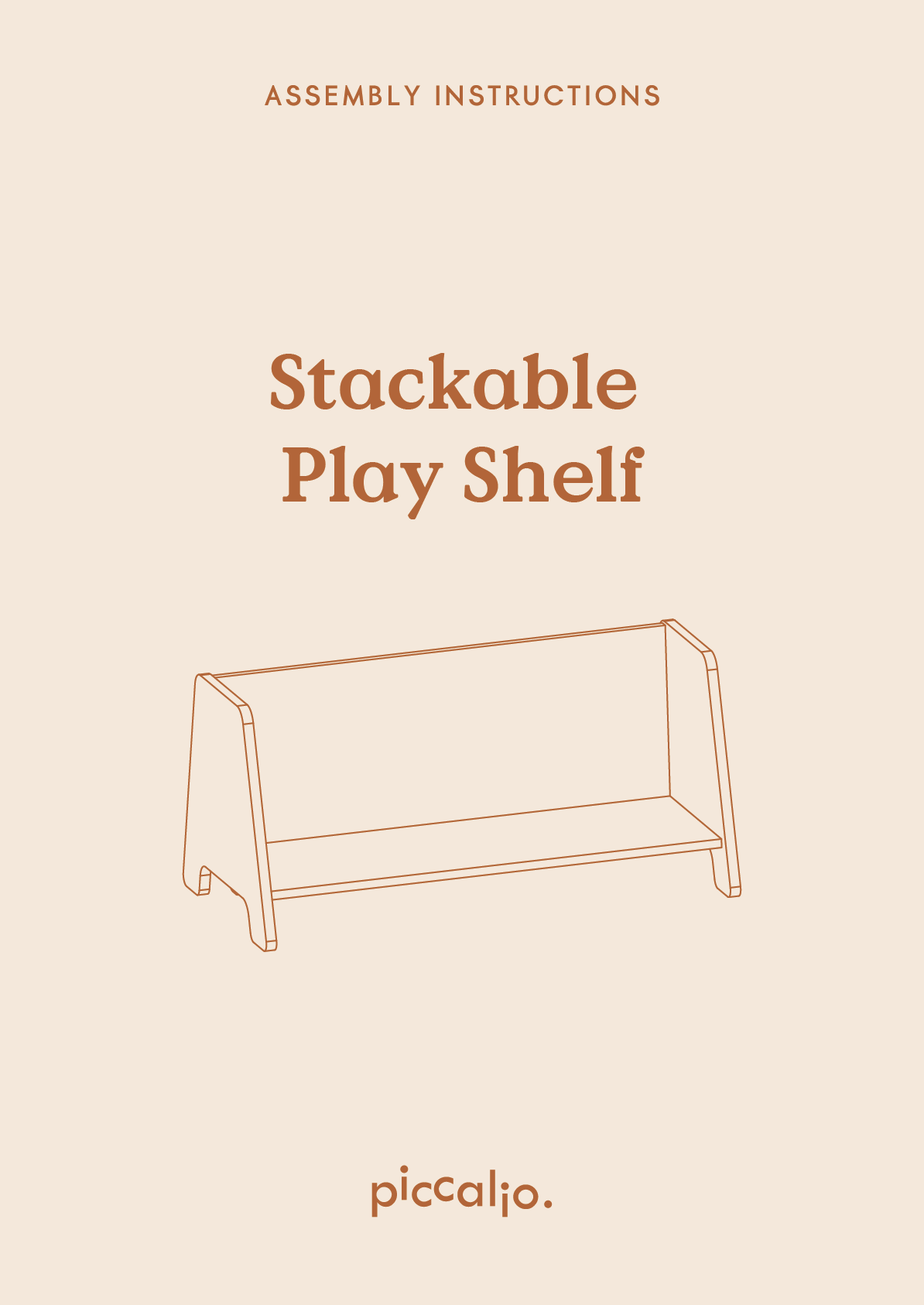 Assembly instructions of Piccalio Bookshelf