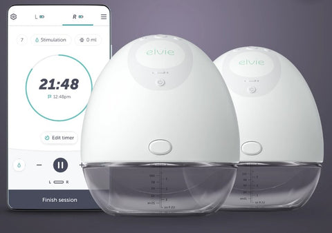 Elvie breast pump, hands free breast pump