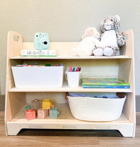 toy shelf, Montessori toy shelf, toy storage organizer, kids toy storage