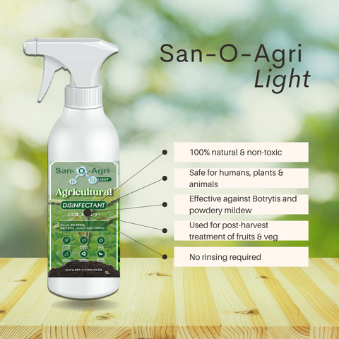 Agriculture Powdery Mildew Hypochlorous Acid Solution Natural Organic Non-toxic Halaal Biodegradable Plant Treatment Food Grade South Africa