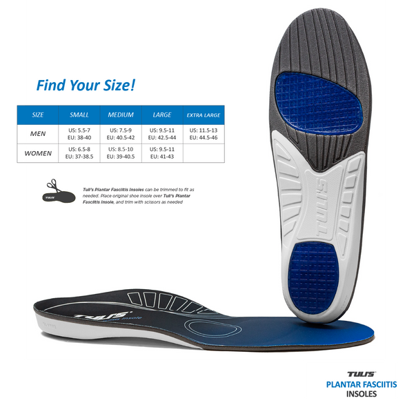 Size Guide For Tuli's insoles