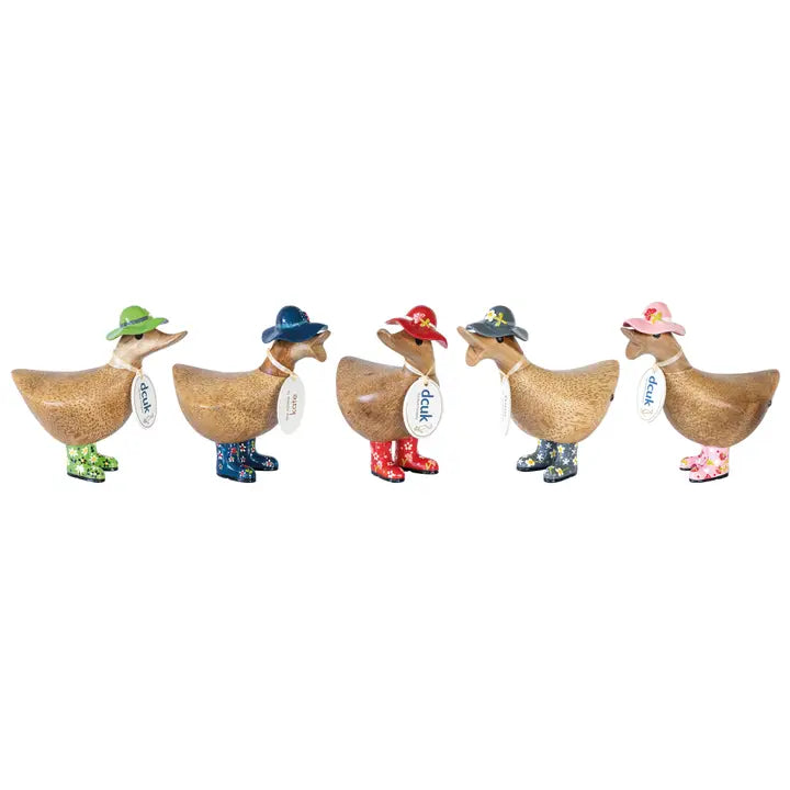 Floral Hat and Boots Duckys dcuk
