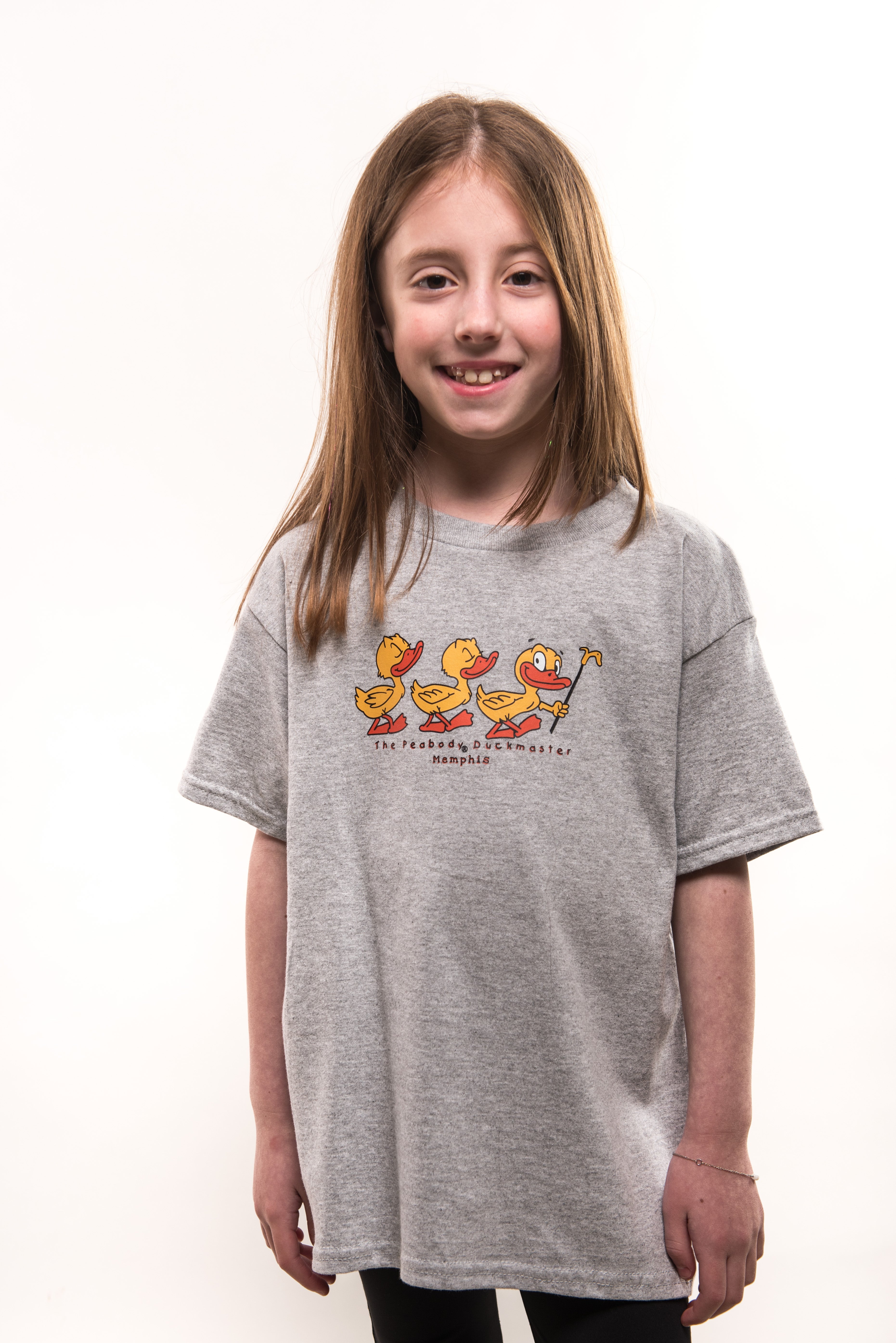 Youth Duck Master Tee- Grey Peabody Apparel