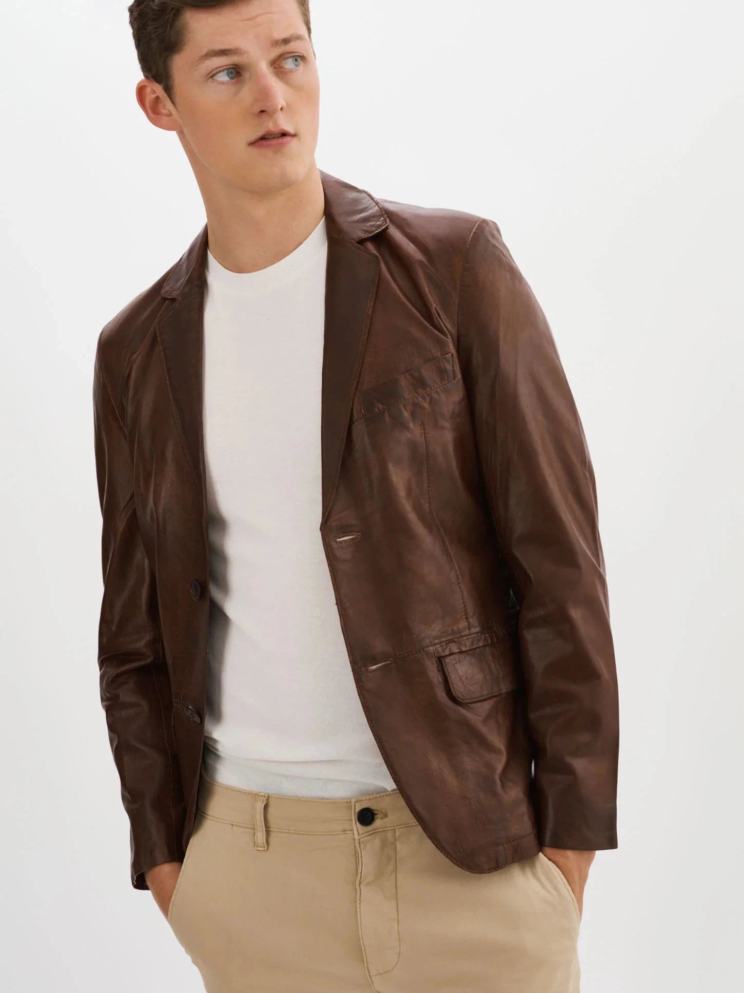 Joshua Lambskin Leather Jacket Regency