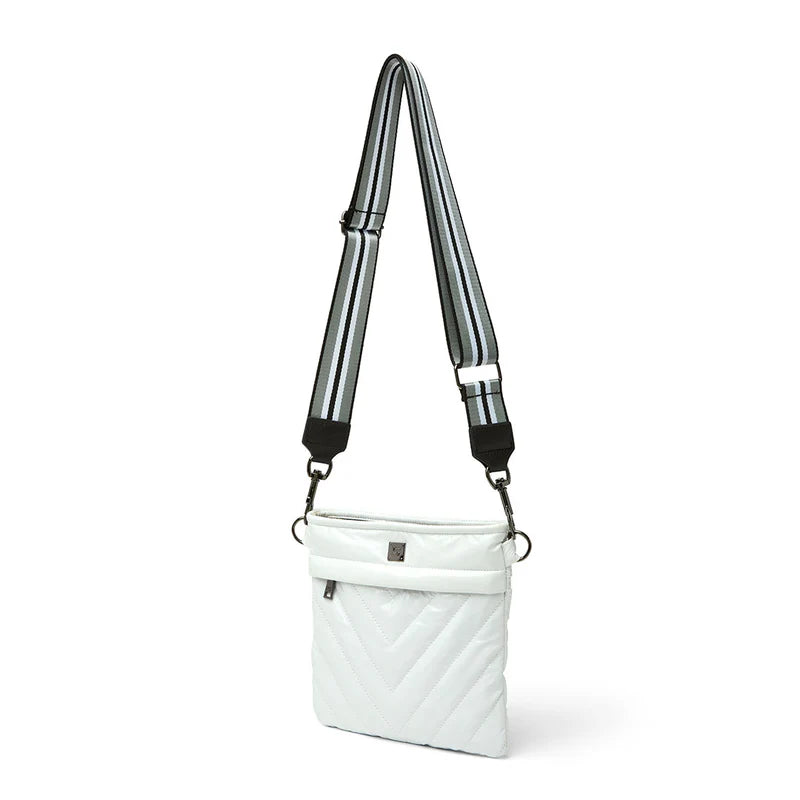 Sidewalk Crossbody - White Patent Think Royln