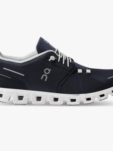 Cloud 5 Running Shoe - Midnight & White