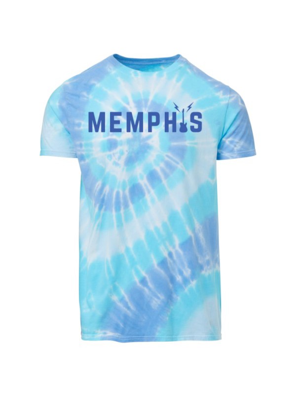 Memphis Tie Dye Tee- Blue