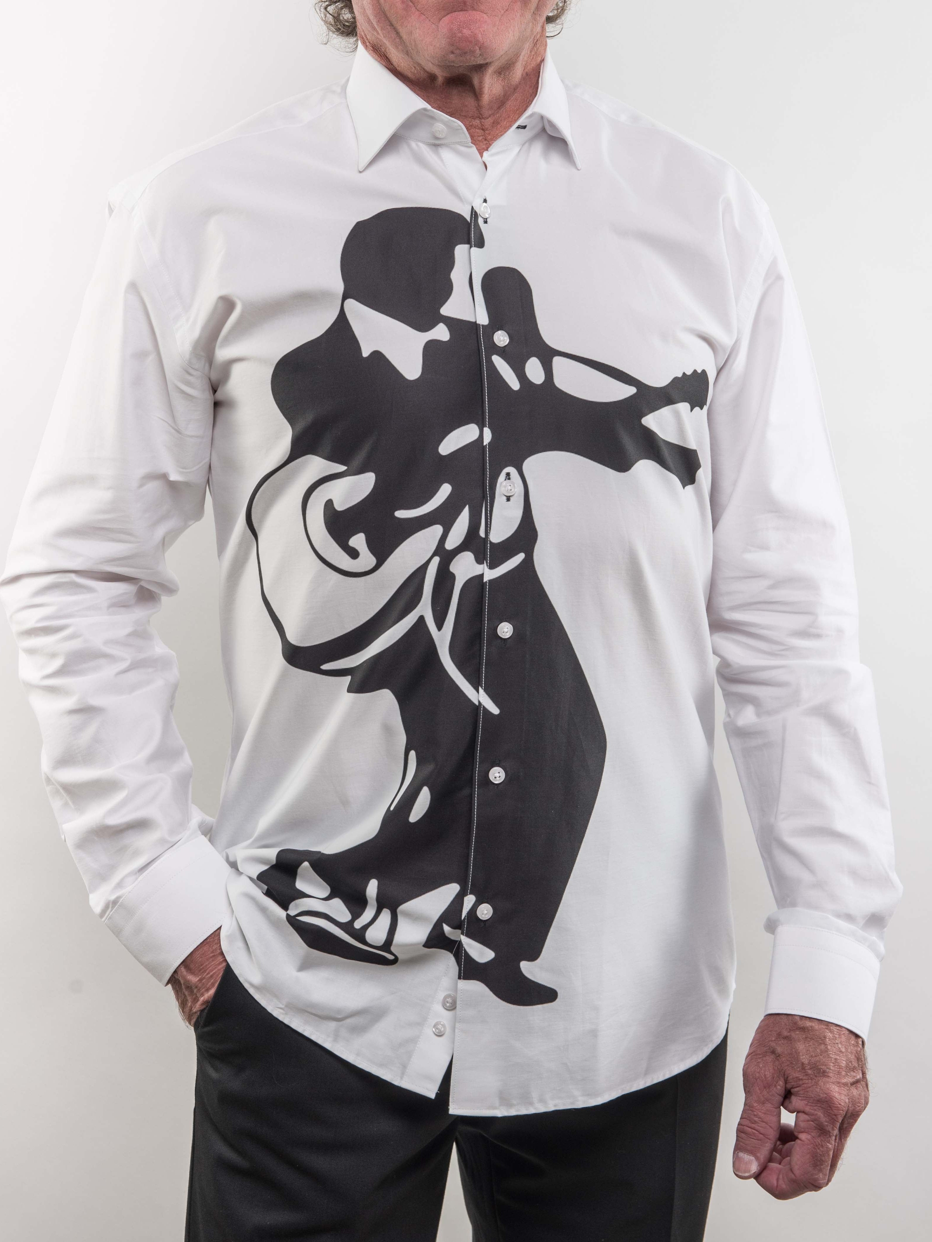 Black Silhouette Sport Shirt