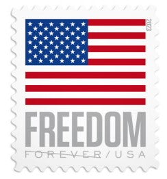  2 Pack Stamp Dispenser for A Roll of 100 Stamps,Stamp Roll  Dispenser, Holder for Stamps Postage Forever Roll of 100 Stamp Organization  for Desk Office Home with 2pc USA Flag