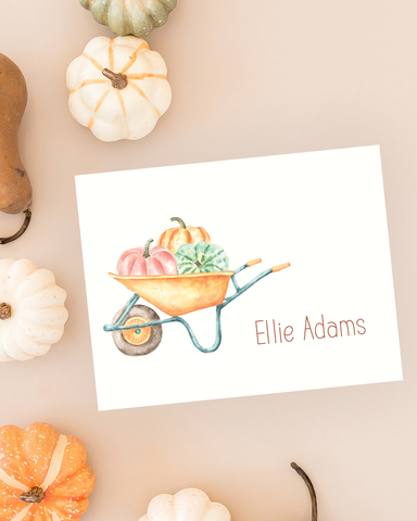 Pumpkin Wheelbarrow Cards