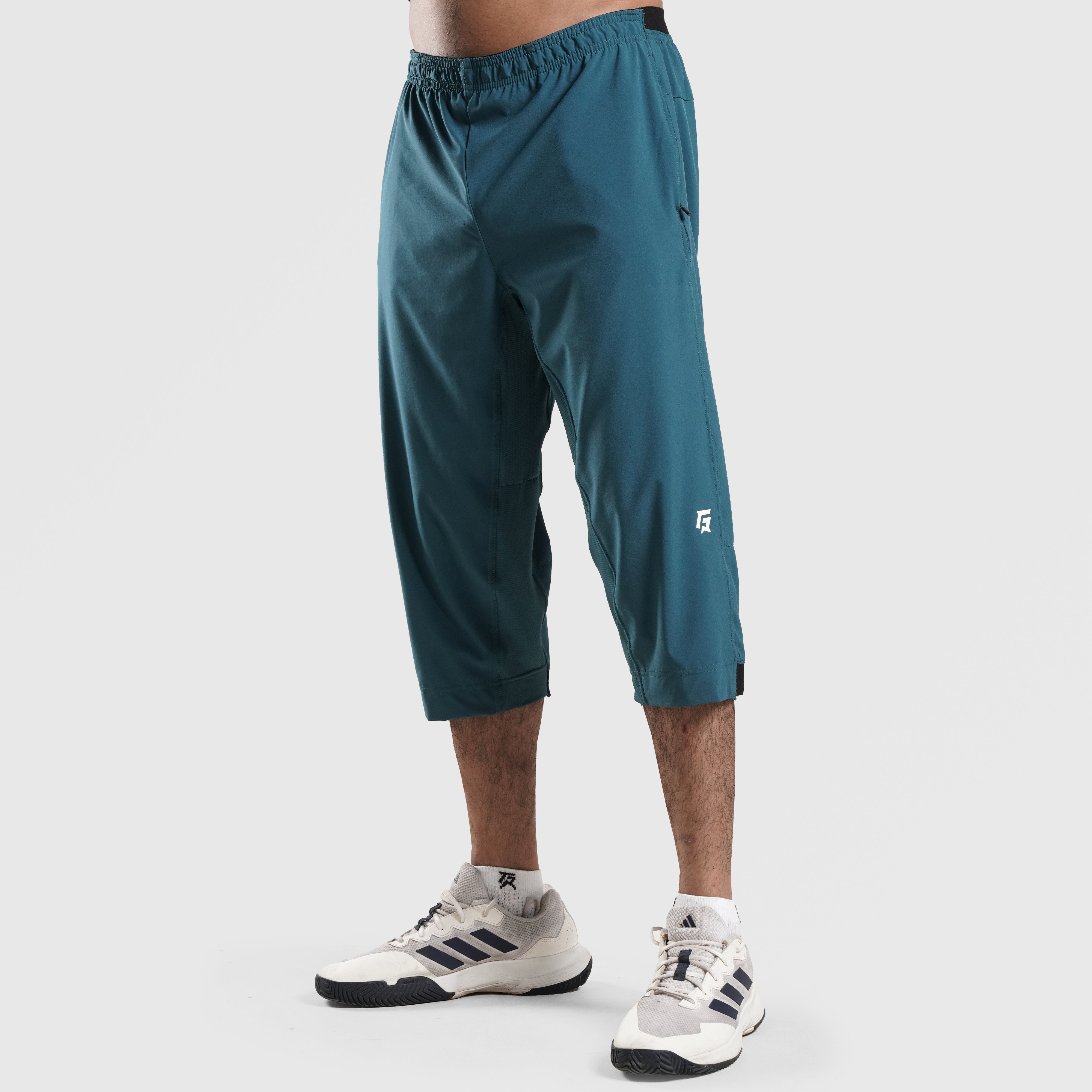 Men's 3/4 Joggers Capri Pants with Pockets Slim Fit Workout Gym Below Knee  Shorts Training Running Capri Joggers - Walmart.com