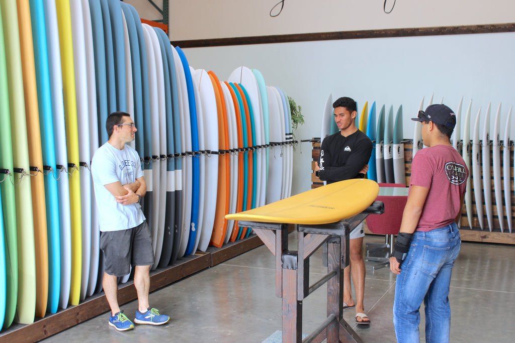Beginner and intermediate surfboards