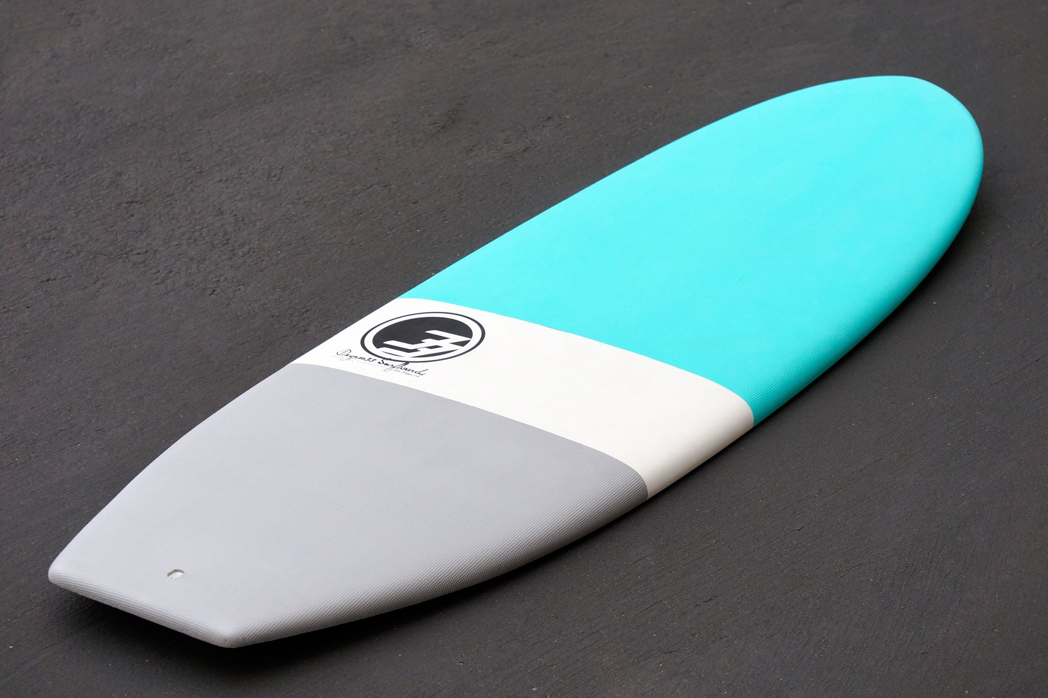 5'7 Cloud Shortboard Surfboard Aqua Dip (Hybrid Epoxy Softtop) Degree