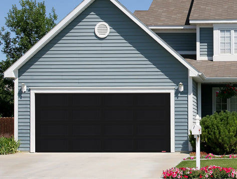 16X7 Black Garage Door - Shaker XL GARAGA