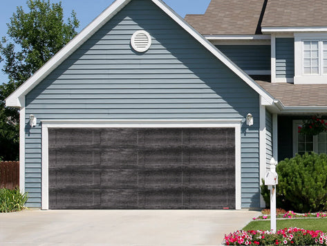 16X7 Iron Ore Walnut Wood Finish Garage Door - Shaker XL GARAGA