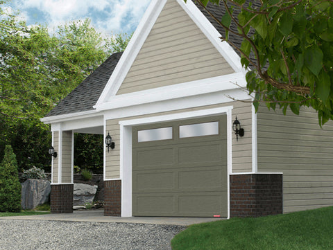 8x7-Garage-Doors-windows-Traditional-Shaker-XL-Garaga-Dark-Sand-house