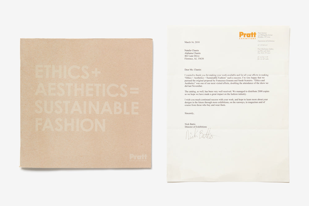 Ethics + Aesthetics = Sustainable Fashion