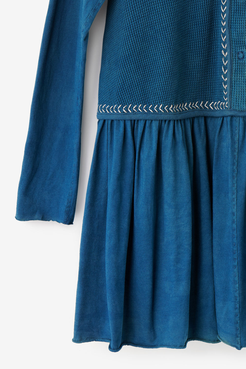 Detail of the hem of the Indigo Bailey Dress.