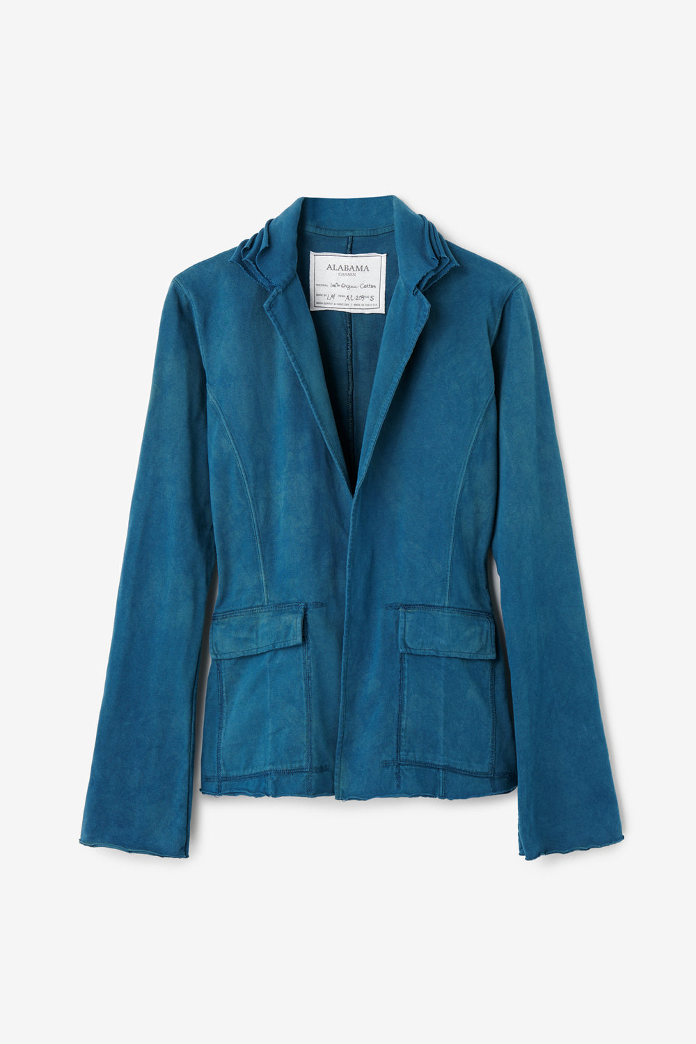 Alabama Chanin Indigo Collection Blazer in Midnight