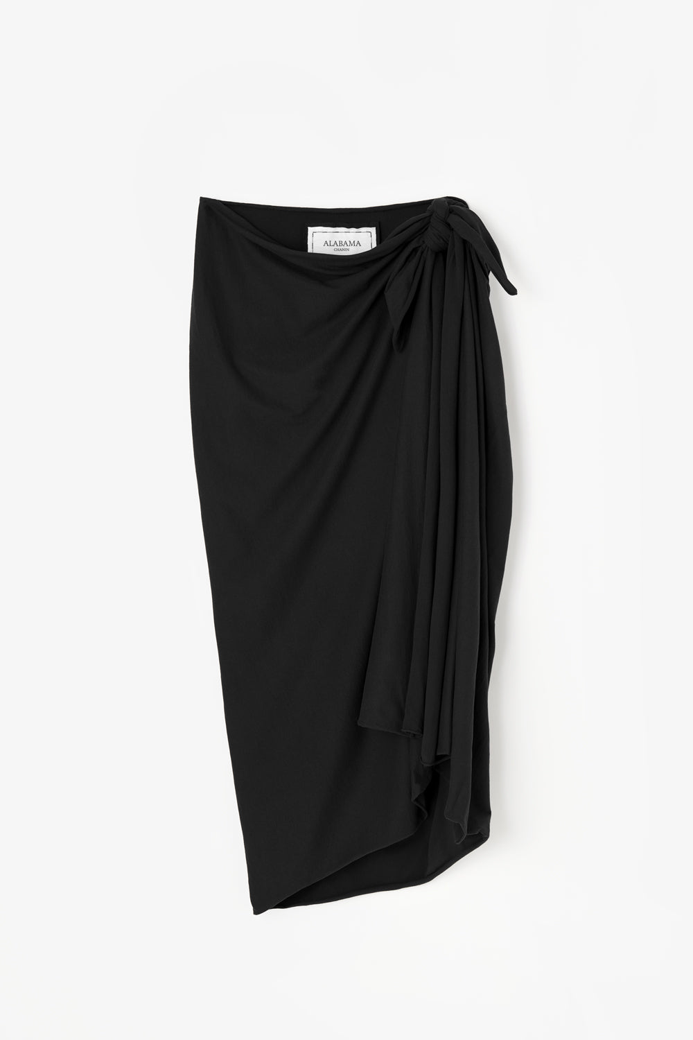 Organic cotton jersey sarong in black.