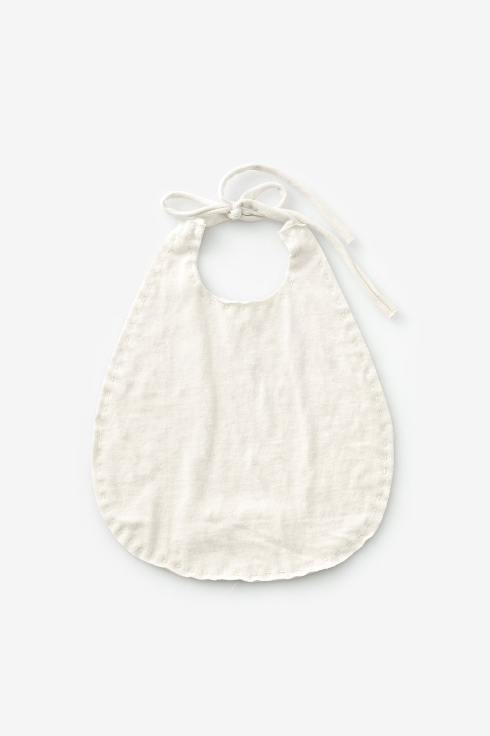 Baby bib in natural organic cotton.