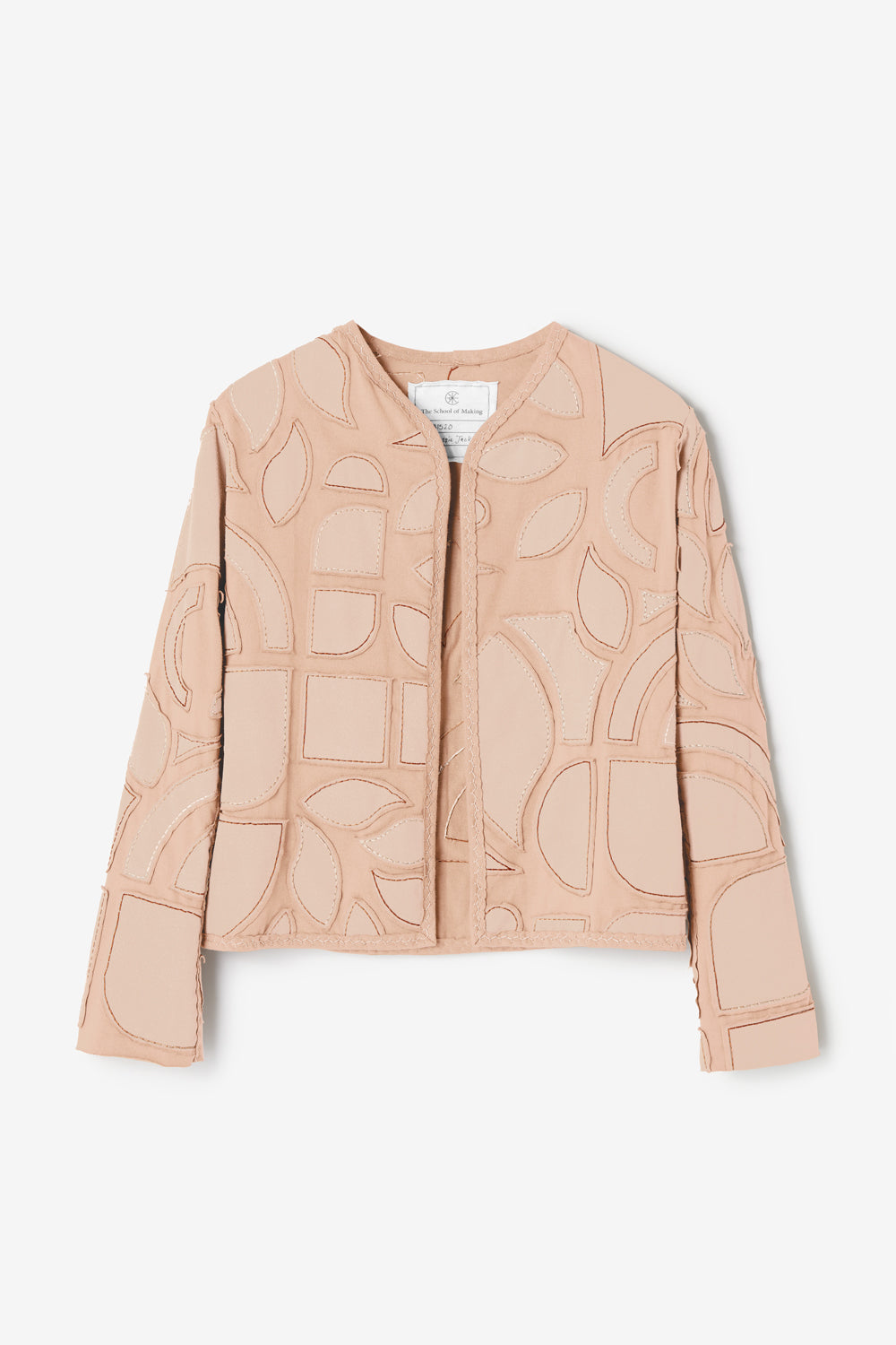 The School of Making Classic Jacket in Ballet with abstract stencil design.