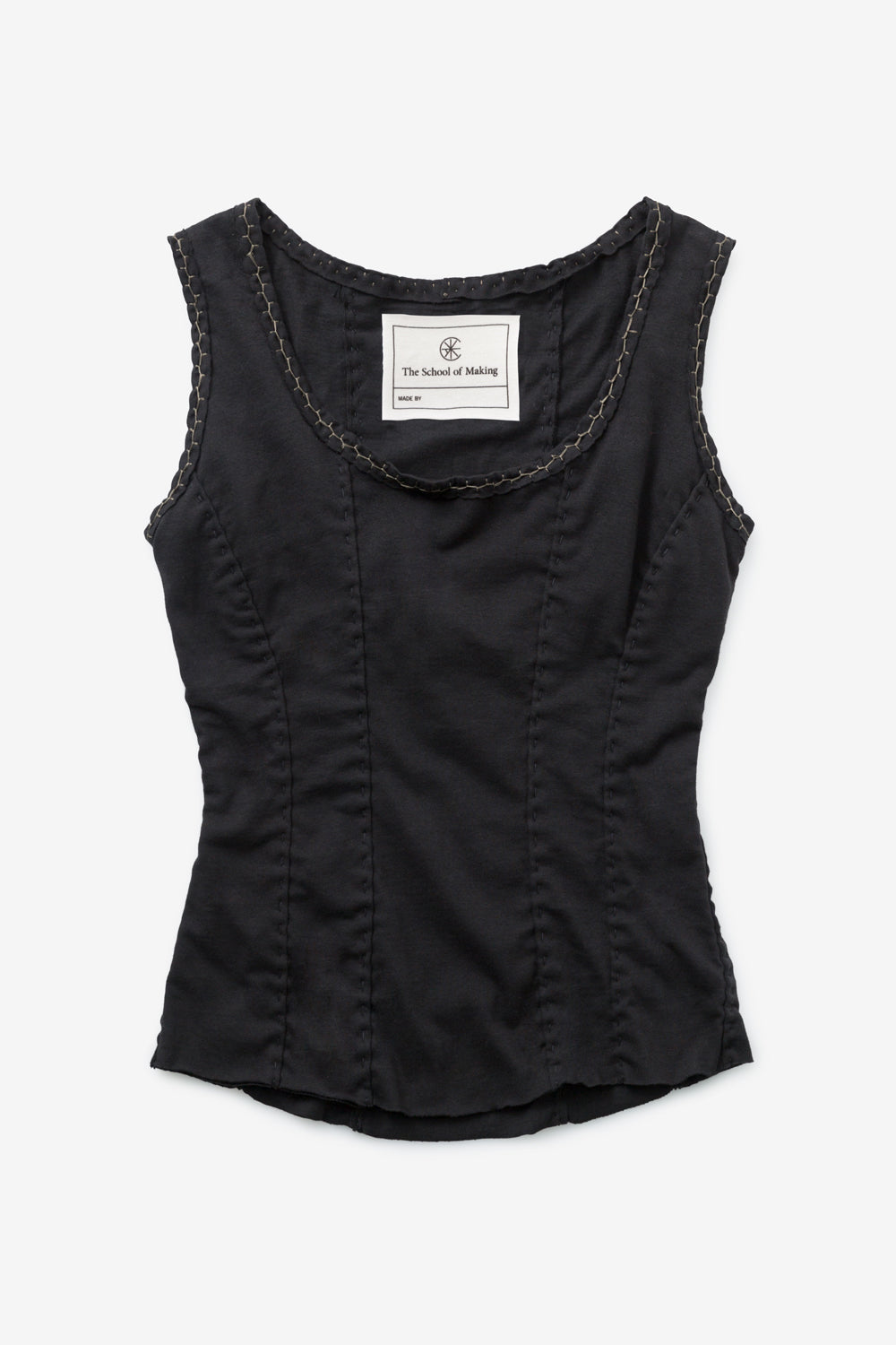 The Corset in solid black.