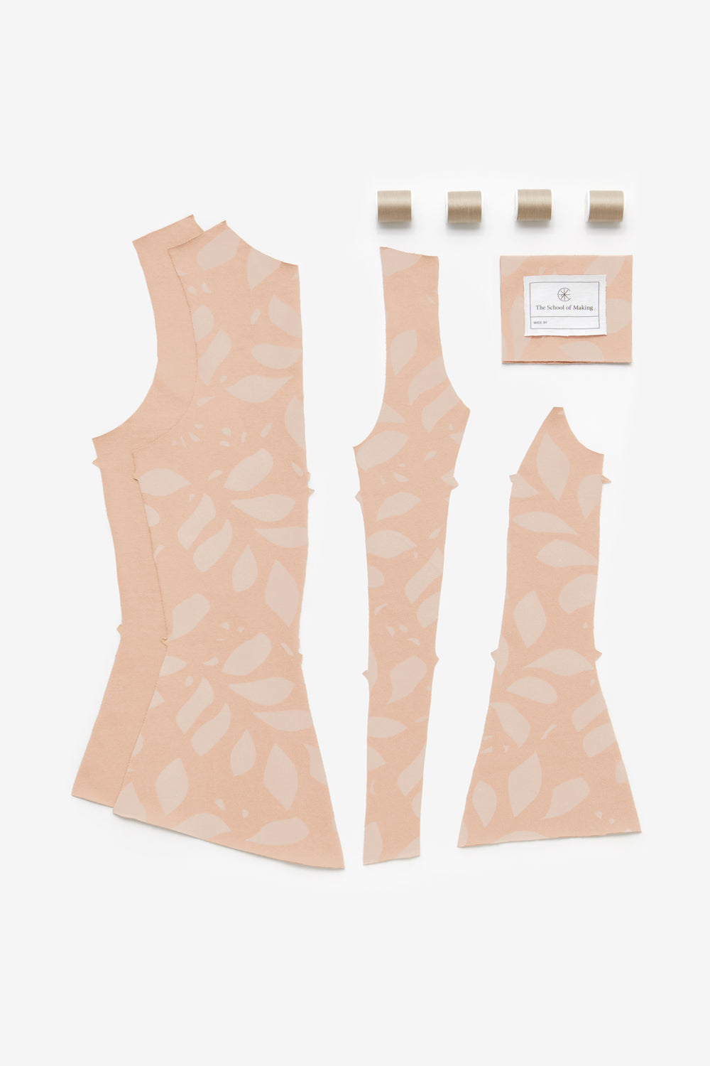 The Corset DIY Kit in ballet with bloomers stenciling.