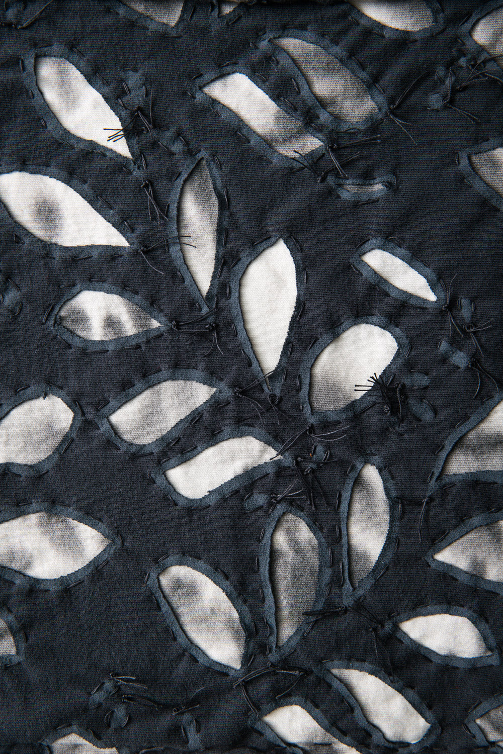 The School of Making Faded Bloomers Fabric Swatch in Black