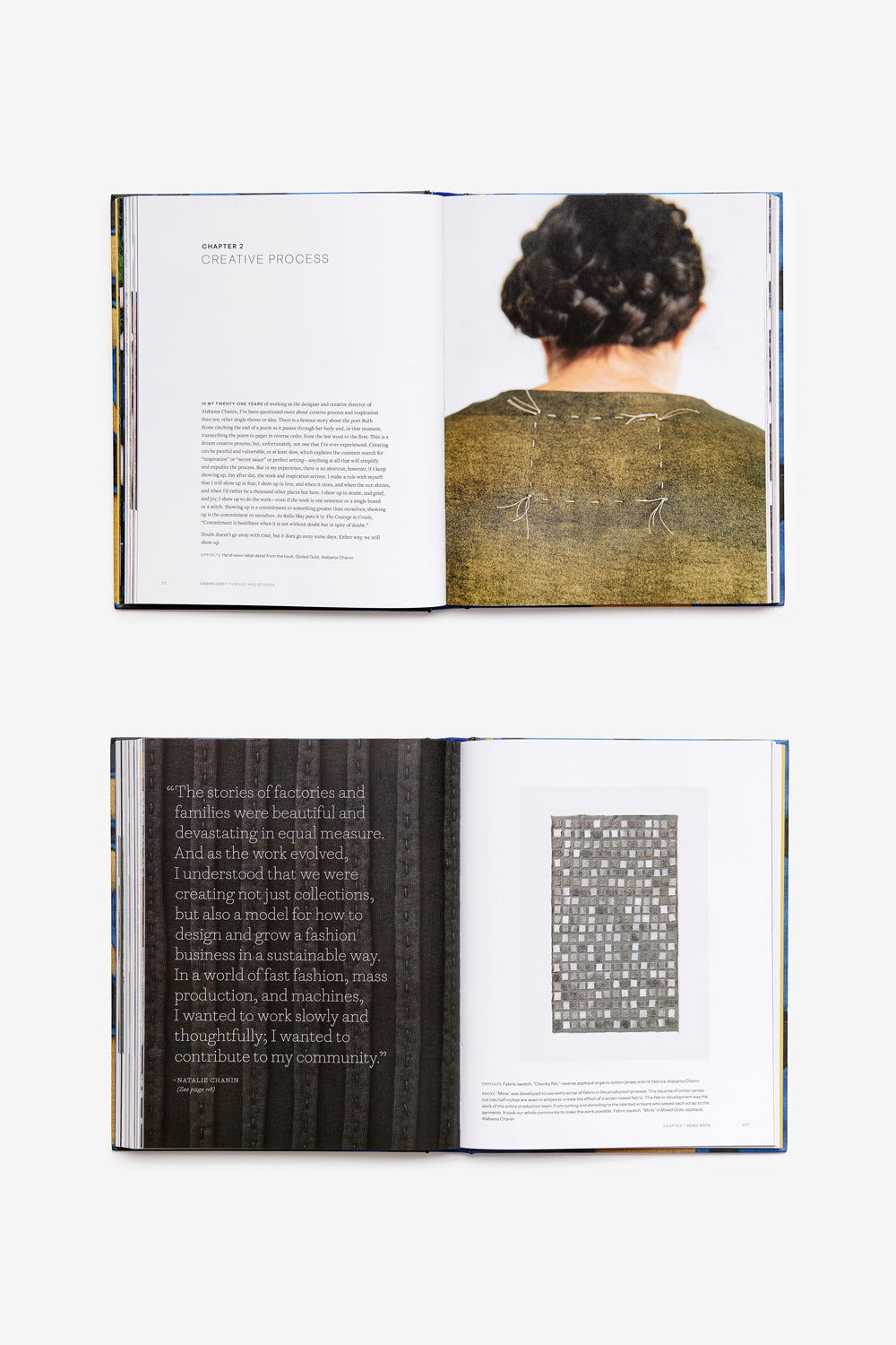 Pages from Embroidery: Threads and Stories by Natalie Chanin.