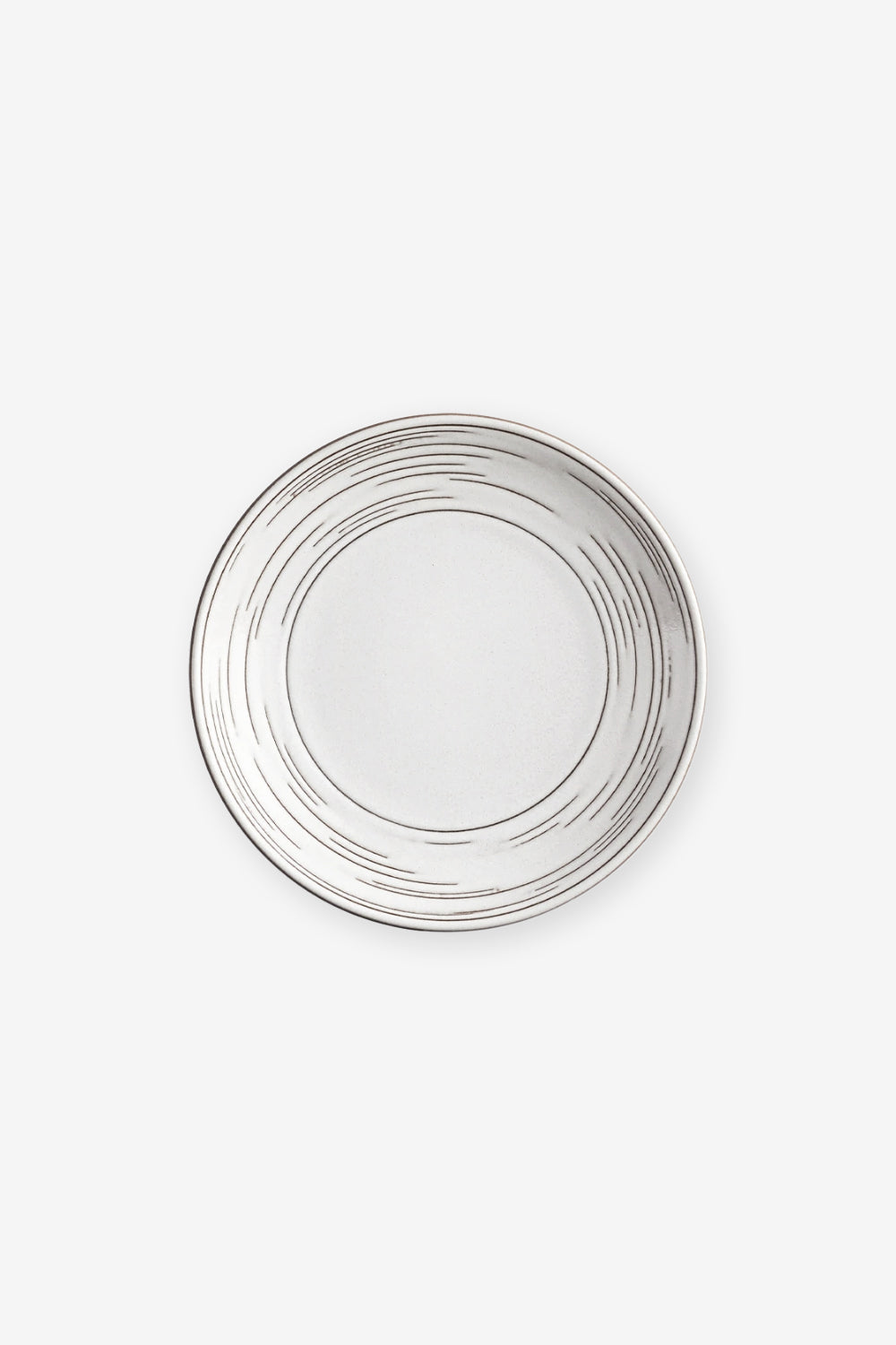 Heath Ceramic Echo Etched Plate Opaque White