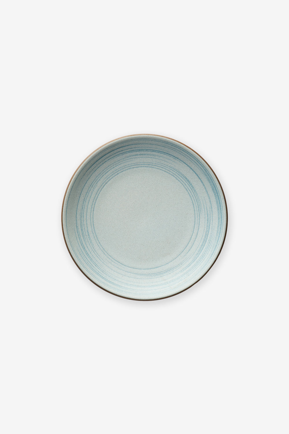 Shino dinner plate with wax resist – Tiffany Hilton Pottery