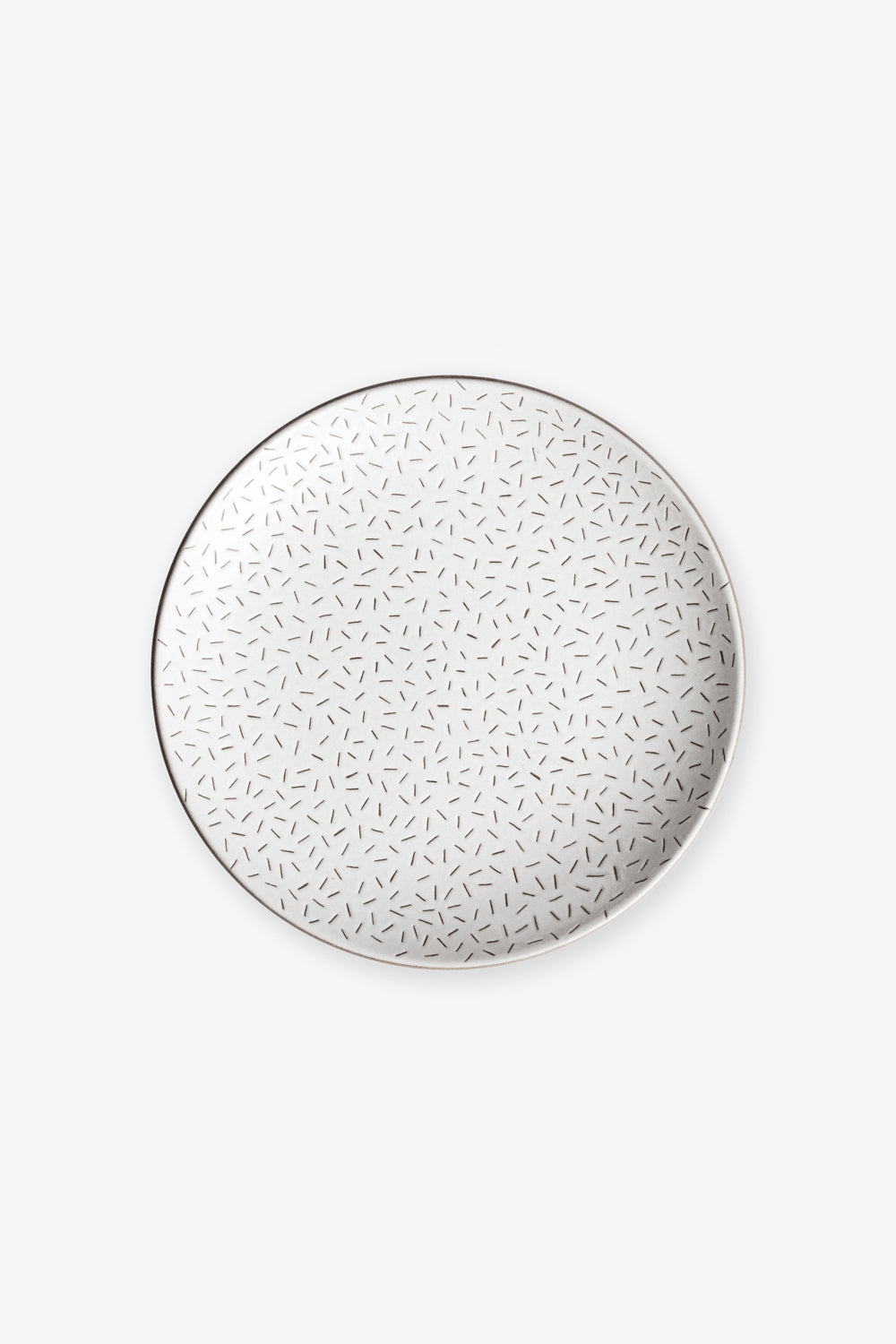 Hand Crafted Salad Plate in Etched Seed Stitch Design from Alabama Chanin and Heath Ceramics Collaboration