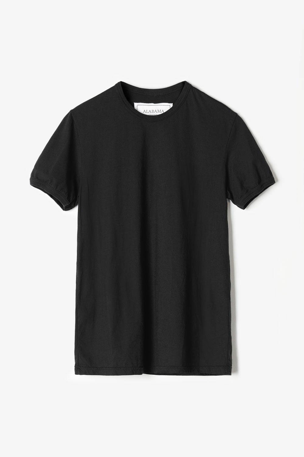 Alabama Chanin Love Tee made from 100% organic cotton in black.