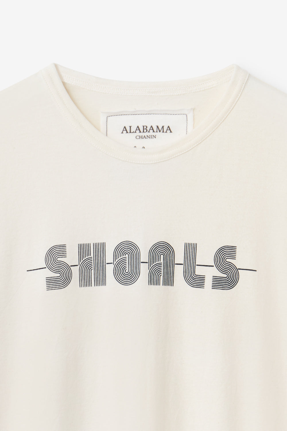 The Shoals Unisex T-Shirt Comfy Organic Lightweight Cotton with Screenprinted Shoals Logo