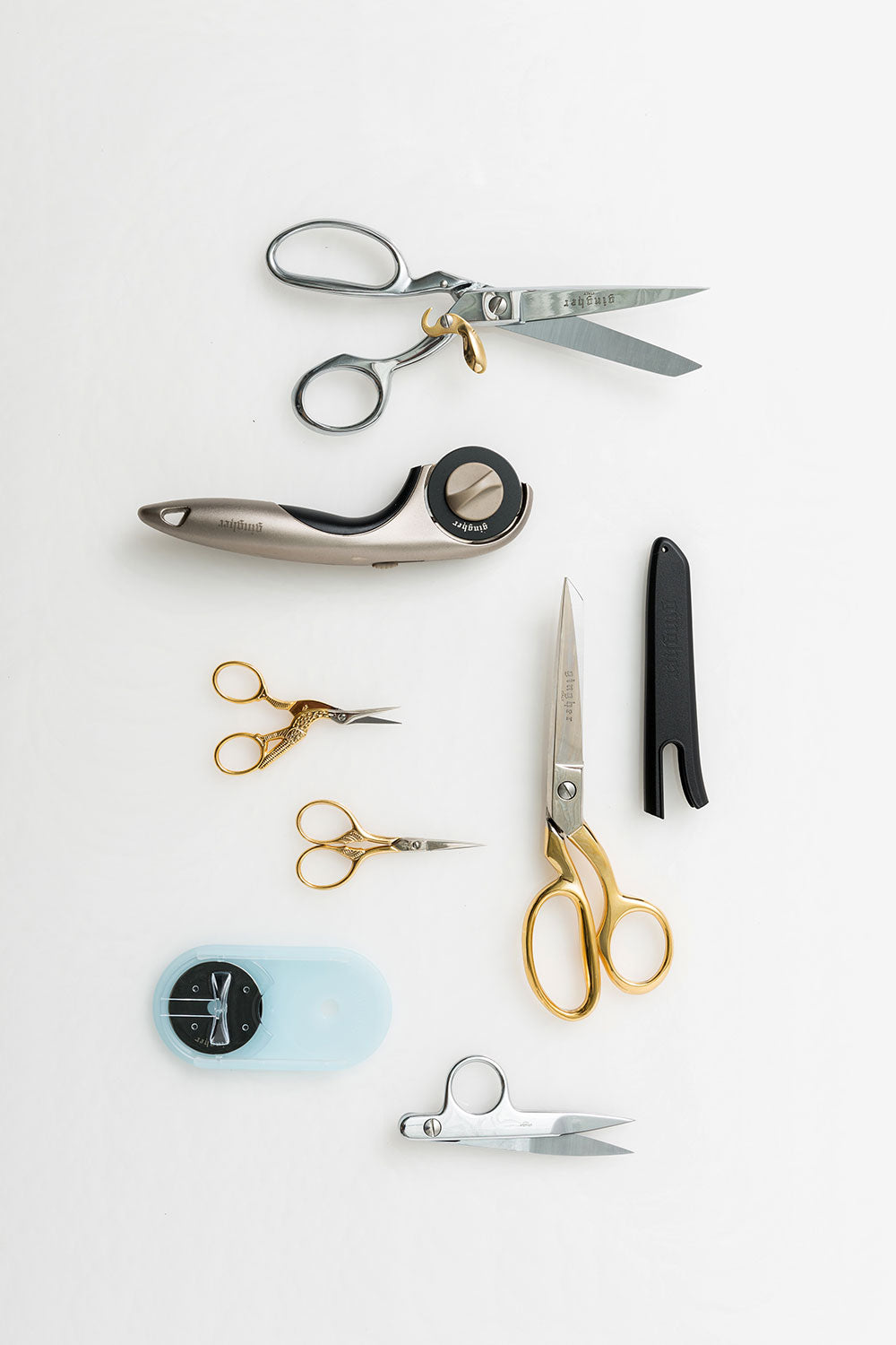 Gingher Gold Stork Embroidery Scissors — Material Goods