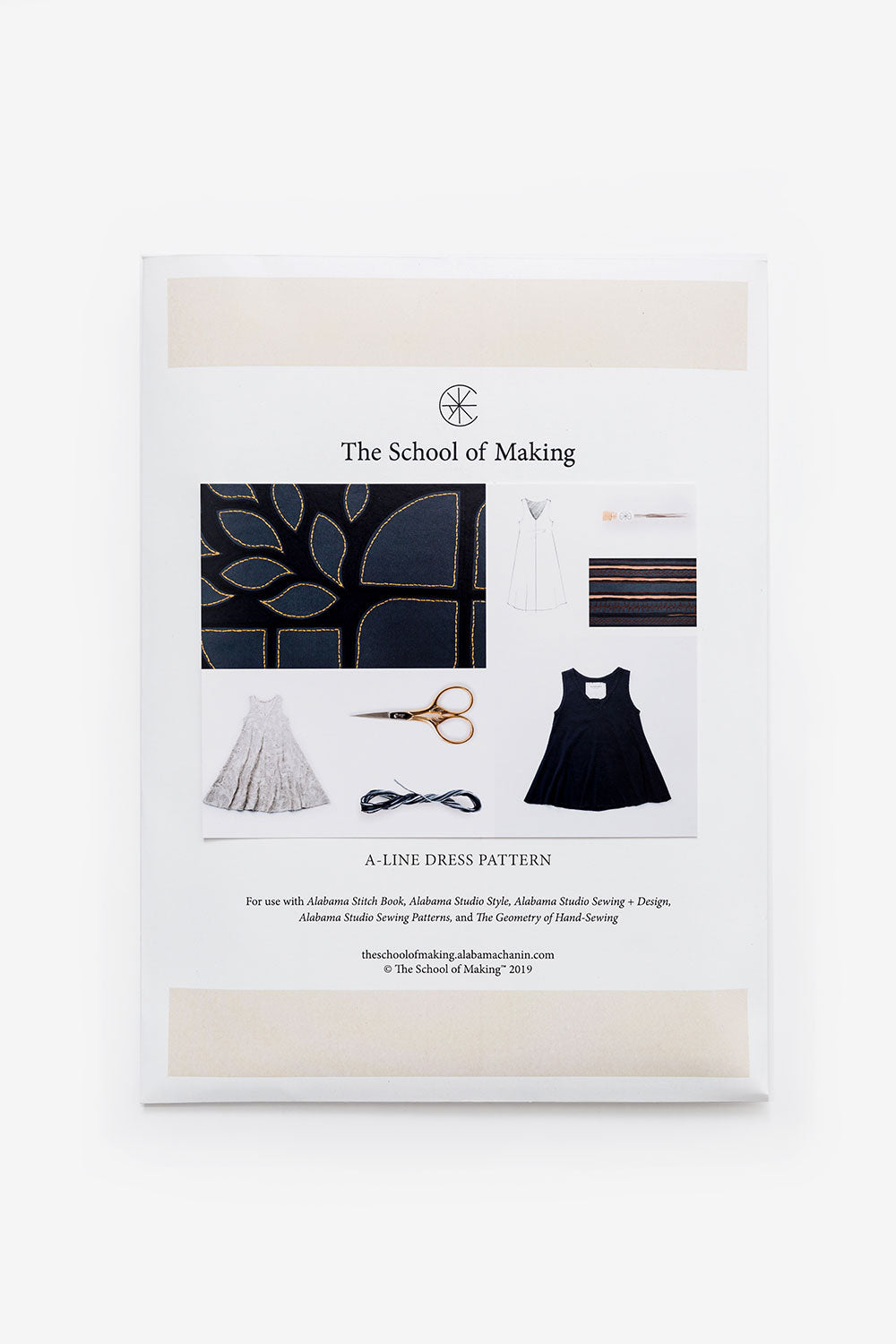 The School of Making The A-Line Dress Bundle Women's A-Line Dress Pattern for Hand Sewing DIY Clothing.