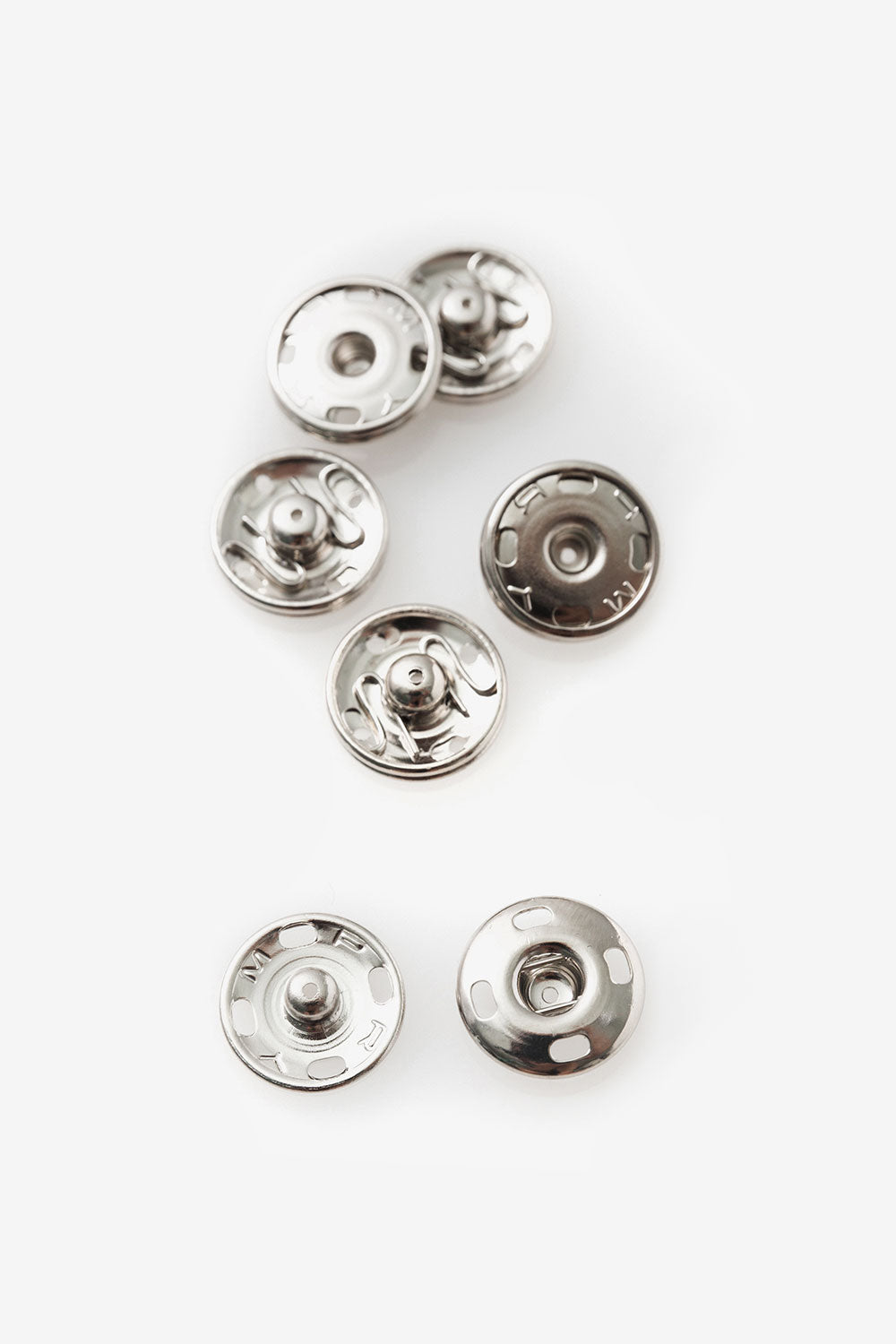 Sew Easy Assorted Silver Snap Fasteners