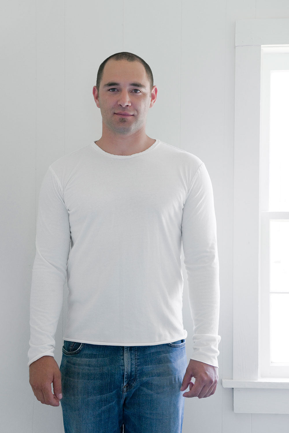 Raglan T-shirt Layered Long Sleeve Sewing Pattern for Men XS / XXXL 