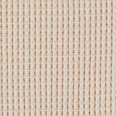 Fabric color swatch of 100% Organic Cotton Waffle Knit in Wax
