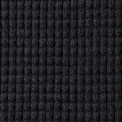 100% Organic Cotton Waffle in Black