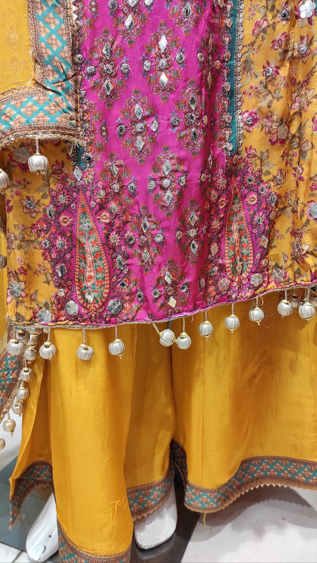A-Line Semi-Stitched Aanaya 40000 Series Mirror Work Salwar Suit Colour,  Dry clean at Rs 1750 in Surat