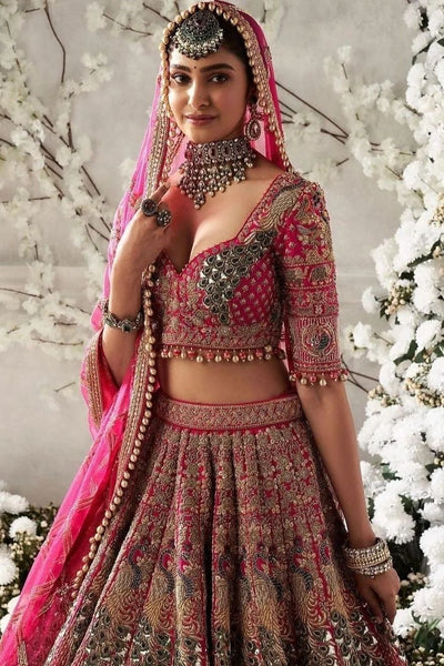 Top 150+ Pink Bridal Lehenga Designs 2024