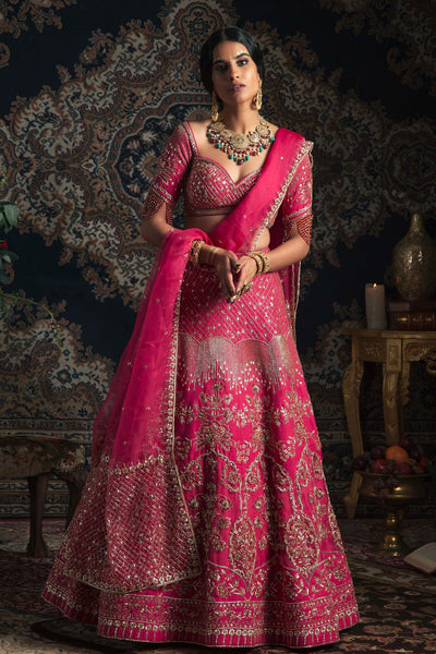 Top 150+ Pink Bridal Lehenga Designs 2024