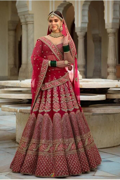 Top 150+ Pink Bridal Lehenga Designs 2024