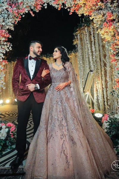 Sharon Resorts Chandigarh Ring Ceremony | Ravneet & Suhail | Michael Studio  | Ring ceremony dress, Party wear indian dresses, Indian bridal outfits